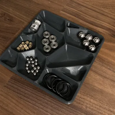 Khay đựng đồ nhỏ Voronoi - Vuông 125mm