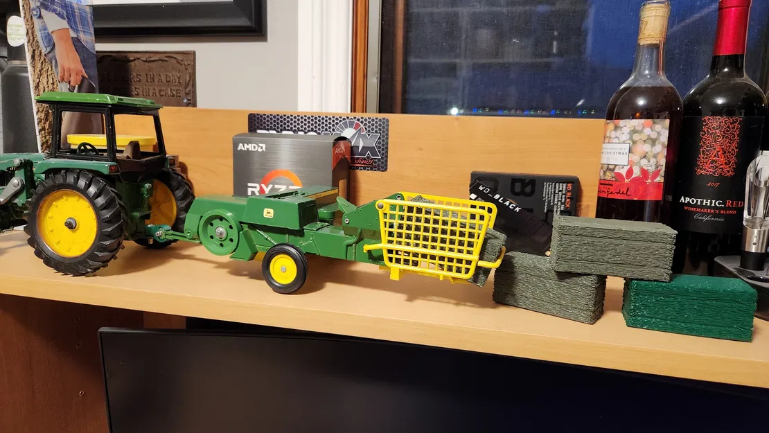 Bó Cỏ Khô Vuông Tỉ Lệ 1/32 - Image 2