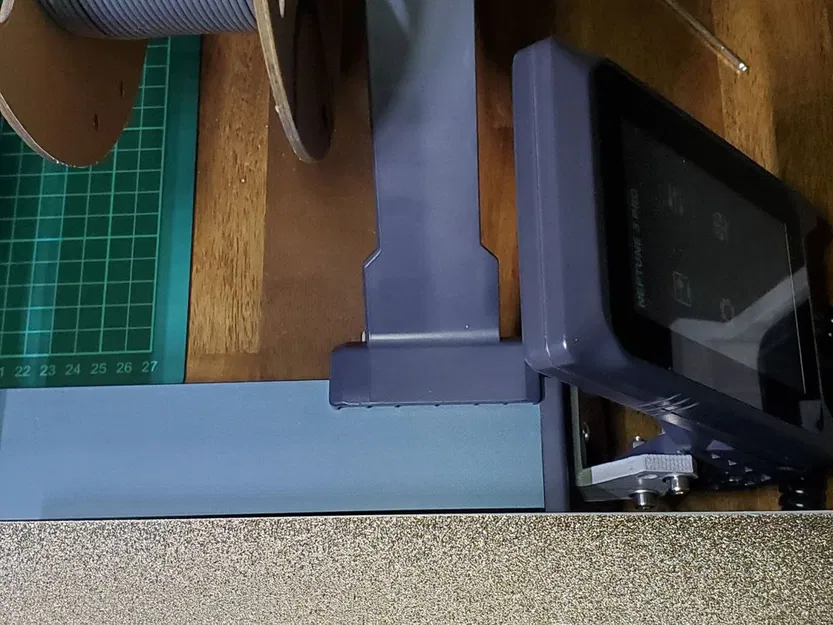 Giá đỡ tùy chỉnh cho phép di chuyển bảng điều khiển và giá đỡ cuộn chỉ trên Elegoo Neptune 3 Pro - Image 6