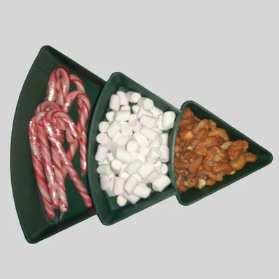 Tô Đựng Snack Hình Cây Thông Noel