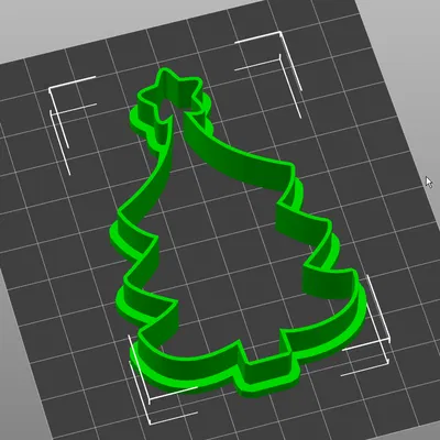 Khuôn Cắt Bánh Giáng Sinh Hình Cây Thông Có Sao 02cm - 10cm