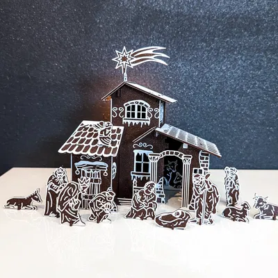 Mô hình Kit Card Cảnh Chúa Giáng Sinh Bethlehem