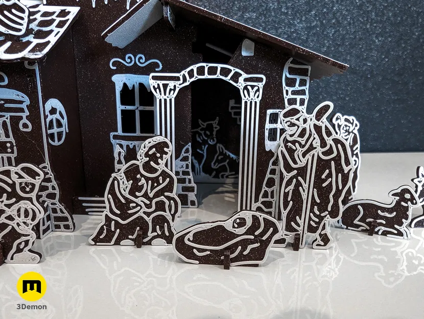 Mô hình Kit Card Cảnh Chúa Giáng Sinh Bethlehem - Image 5