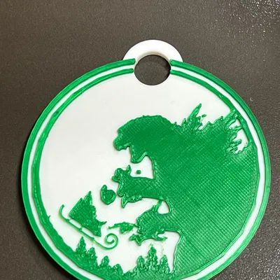 Móc Treo Trang Trí Godzilla Đấu Santa