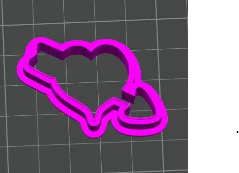 Khuôn Cắt Bánh Trái Tim Có Mũi Tên 3 - Ngày Lễ Tình Nhân - Image 1