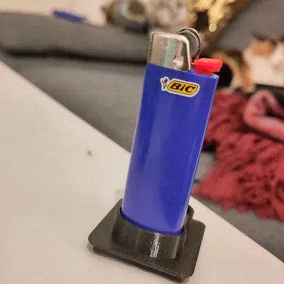 Khuôn 1x1 Gridfinity đựng bật lửa BIC có nam châm