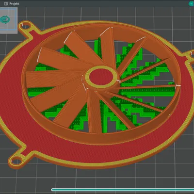 Creality K1 - Bộ giảm thanh và bảo vệ quạt bên cải tiến