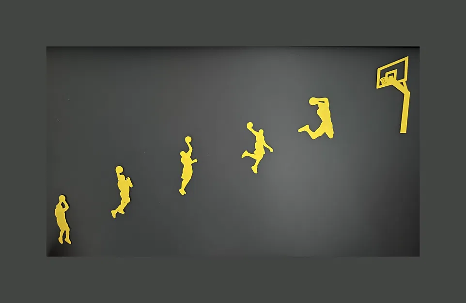 Tranh Tường Cầu Thủ Bóng Rổ Đang Chơi #2 - Image 1