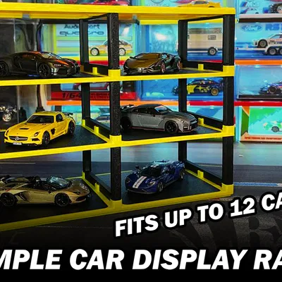 Giá đỡ trưng bày xe hơi đơn giản cho Hot Wheels & Xe 1/64