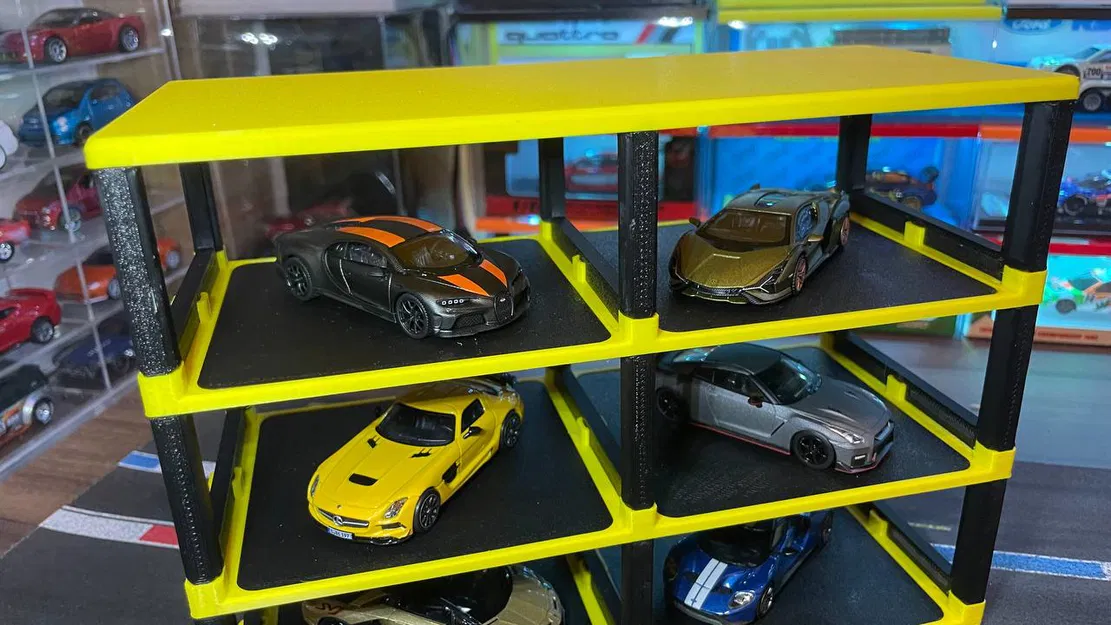 Giá đỡ trưng bày xe hơi đơn giản cho Hot Wheels & Xe 1/64 - Image 2