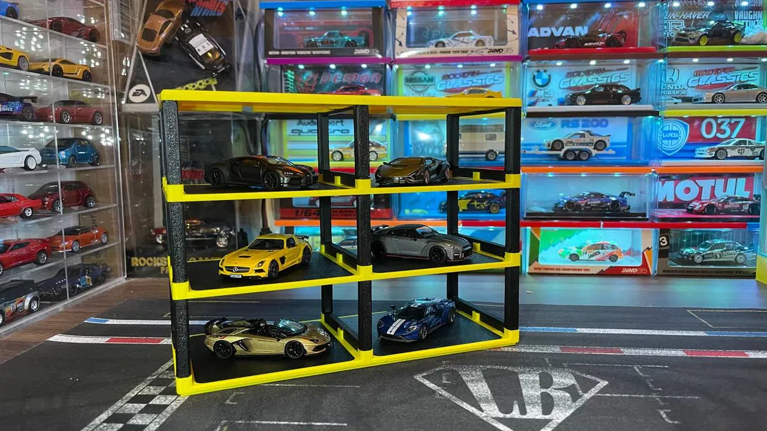 Giá đỡ trưng bày xe hơi đơn giản cho Hot Wheels & Xe 1/64 - Image 4