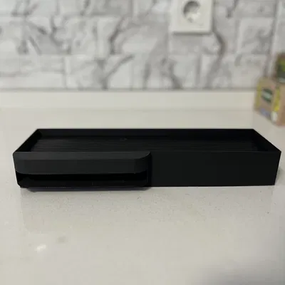 Khu vực để miếng rửa chén và khay đựng nước rửa chén (Tự khô ráo)