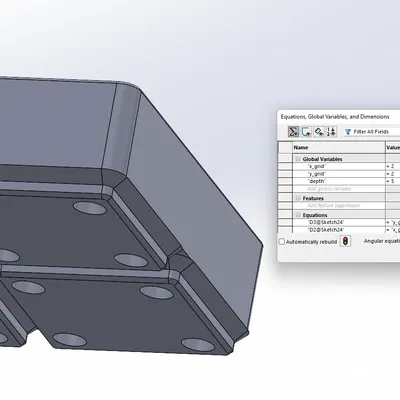 Gridfinity - Mẫu Solidworks