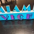 Biển hiệu Logo Miami Vice! 3D "Miami Vice!" - Thumbnail 1