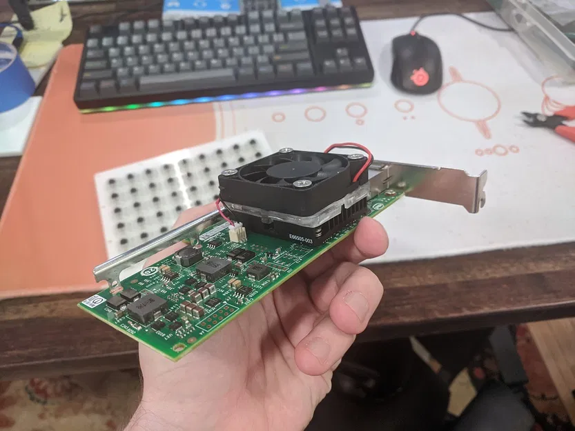 Giá đỡ quạt 50mm cho card mạng Intel X540 10GbE - Image 2