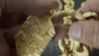 Ngăn Bí Mật / Dây Chuyền Thập Tự Hex <Bản Lề In Liền> Có Móc Treo Thay Thế - Image 4