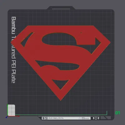 Logo Superman 3D