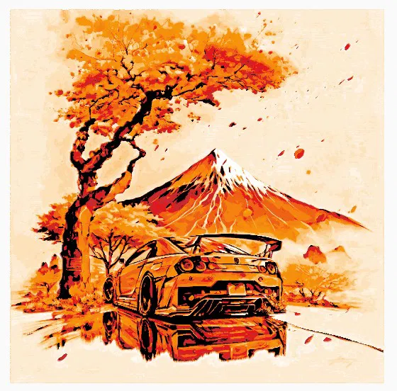 Xe Concept JDM Tuner In Bằng HueForge - Image 1