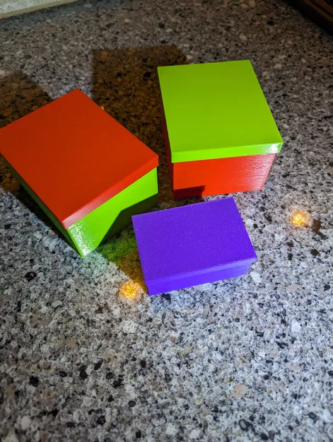 Hai Hộp Đơn Giản Có Nắp - Hộp Quà - Hộp Đựng Linh Kiện - Image 1