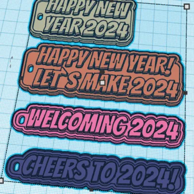 Móc khóa Chúc mừng năm mới!