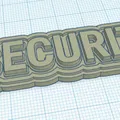 Móc Khóa SECURITY – Thẻ In 3D / SECURITY Schlüsselanhänger - Thumbnail 2