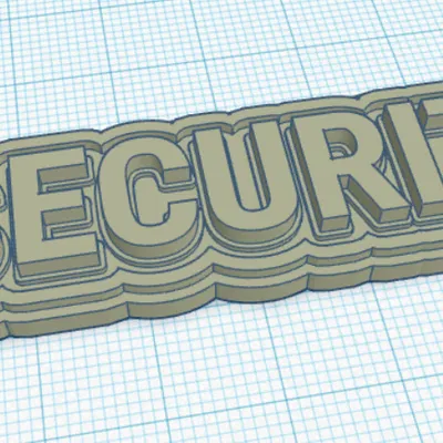 Móc Khóa SECURITY – Thẻ In 3D / SECURITY Schlüsselanhänger