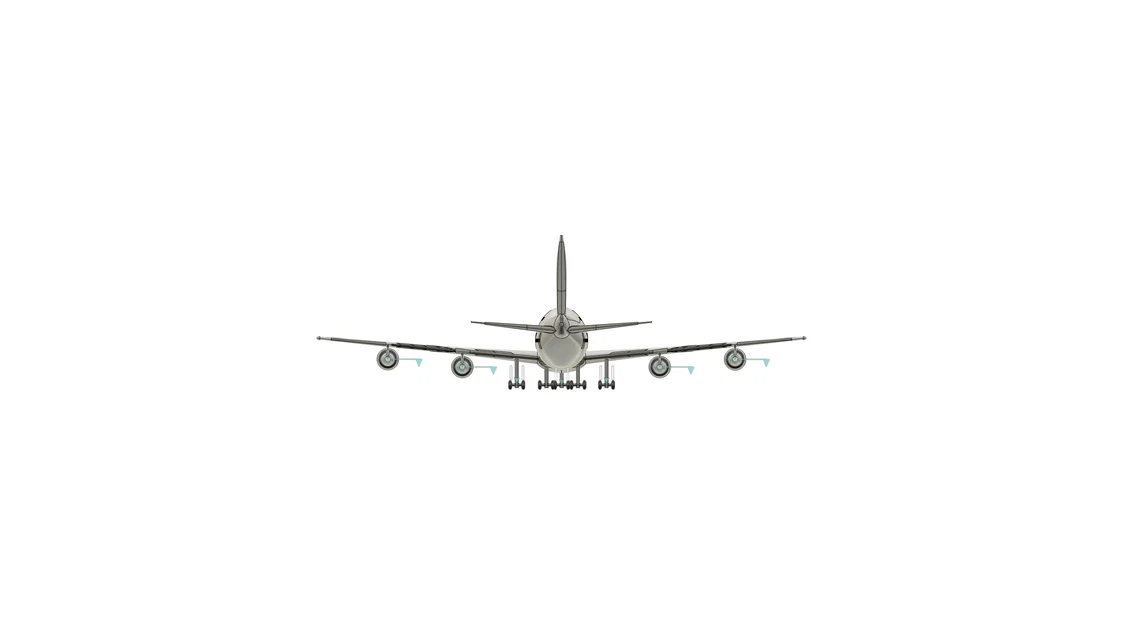 Mô Hình Máy Bay Boeing 747-300 - Image 2