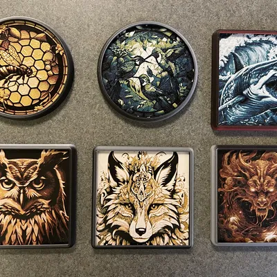 Đế Lót Ly Hình Thú - HueForge