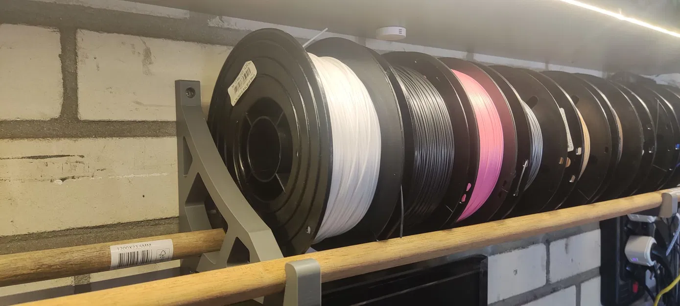 Giá treo tường cuộn filament (phiên bản thanh đơn và đôi) - Image 2