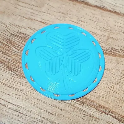 Huy hiệu cỏ ba lá, may vá, lấy cảm hứng từ logo Caravana