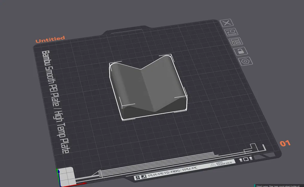 Kệ giữ vật tròn cho máy laser sợi quang - Image 1
