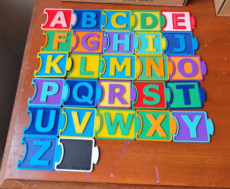 Chữ Cái - Dạng Ghép Hình - Image 1