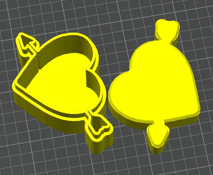 Hộp Trái Tim Có Mũi Tên - Caja corazón con flecha - Image 1