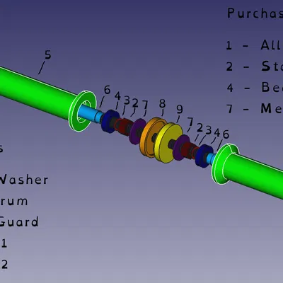 Tumblefluffs Double Bearing Spool Holder - Đế giữ 2 vòng bi siêu bền