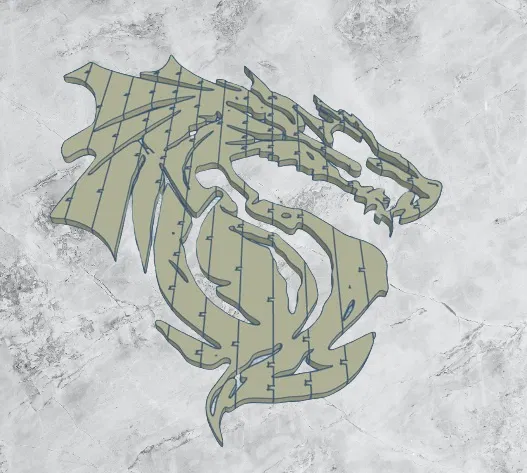 Rồng Uốn Dẻo 3D - Image 1