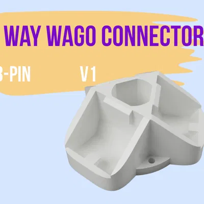 Đế Giữ Connector Wago 3 Chấu (Kiểu Cũ) - 3 Pin