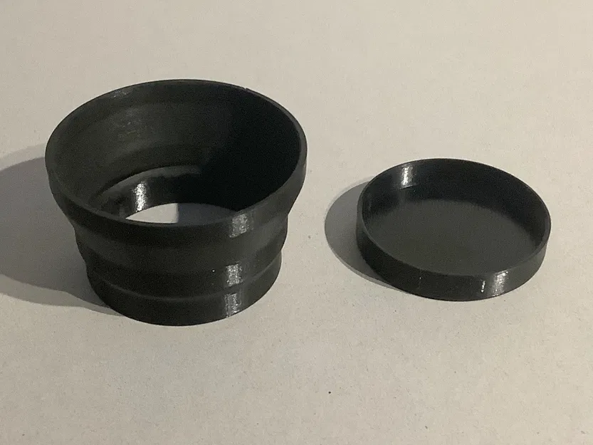 Nắp chụp và mui che ống kính cho máy quay phim Fujica P300 - Image 3