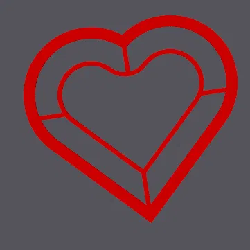 Mô hình 3D Trái Tim Kép