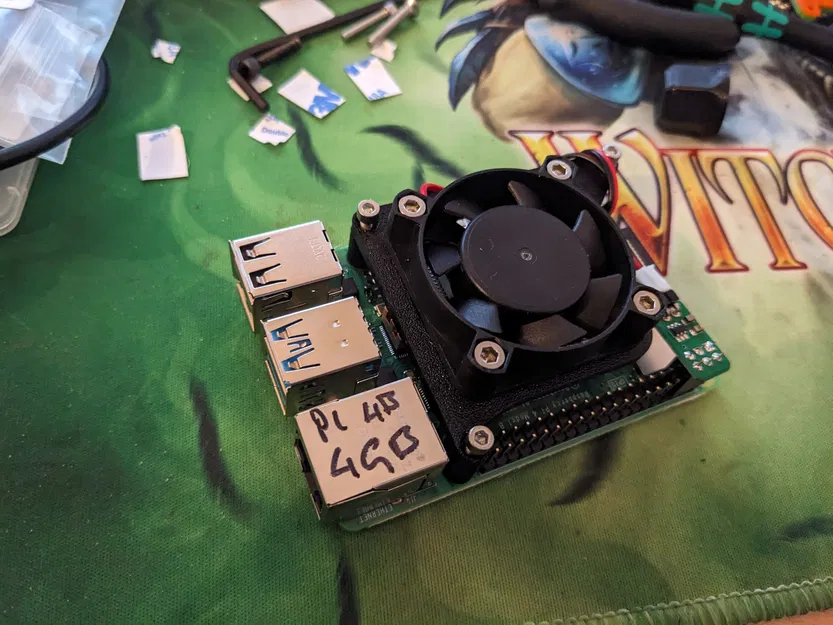 Đế Giữ Quạt Cho Raspberry Pi 4B - Image 1