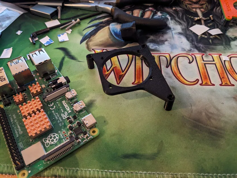 Đế Giữ Quạt Cho Raspberry Pi 4B - Image 3