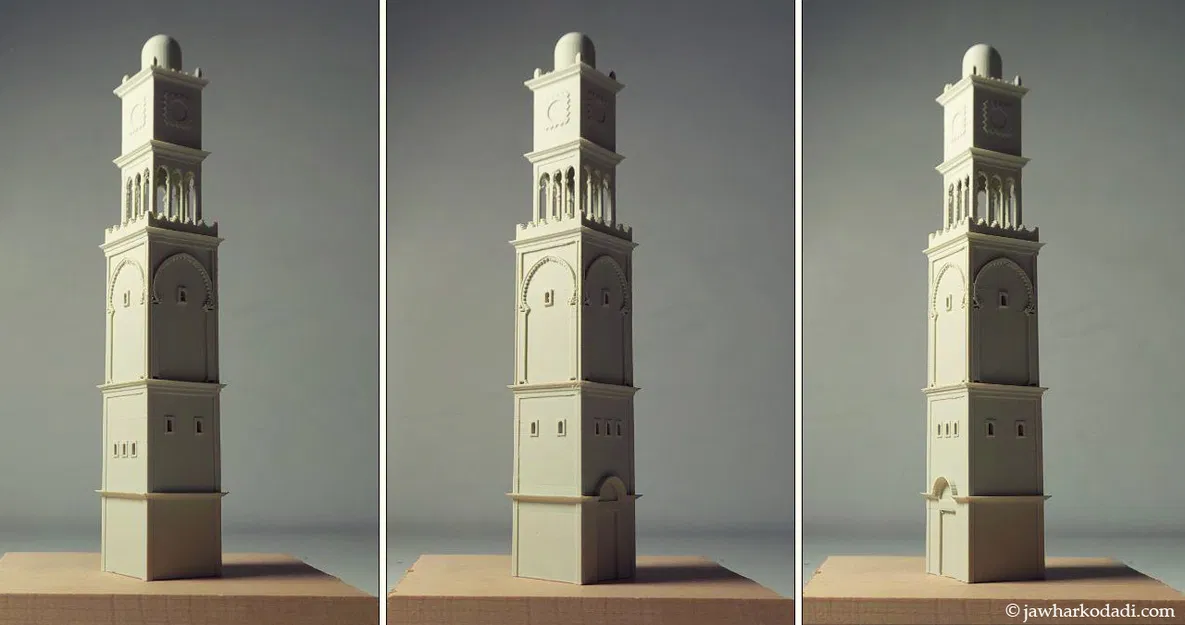 Mô Hình 3D Tháp Đồng Hồ Casablanca / La Tour de l'Horloge de Casablanca - Image 1