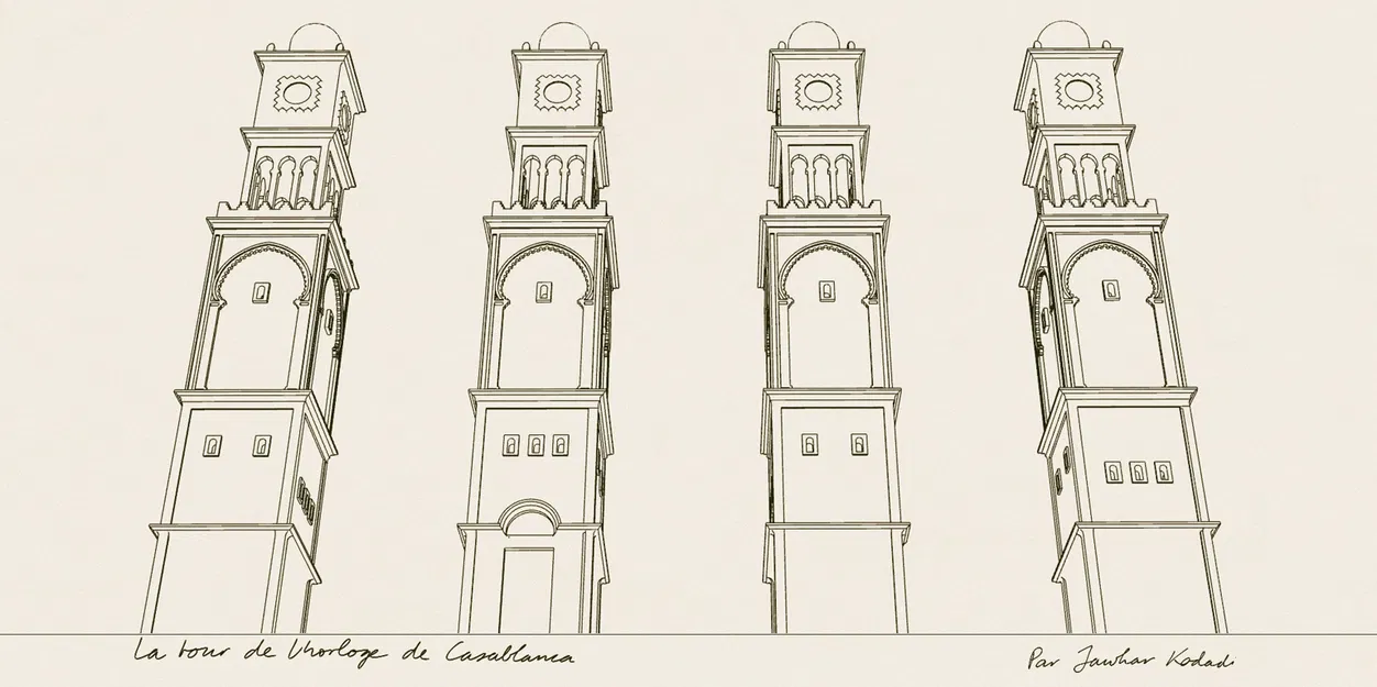 Mô Hình 3D Tháp Đồng Hồ Casablanca / La Tour de l'Horloge de Casablanca - Image 2