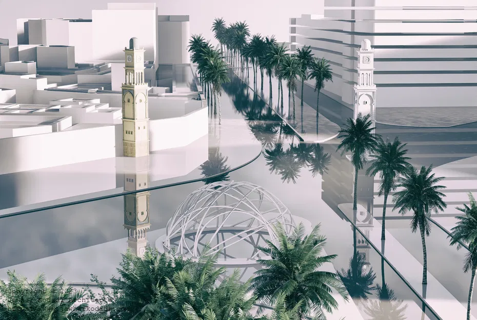 Mô Hình 3D Tháp Đồng Hồ Casablanca / La Tour de l'Horloge de Casablanca - Image 6