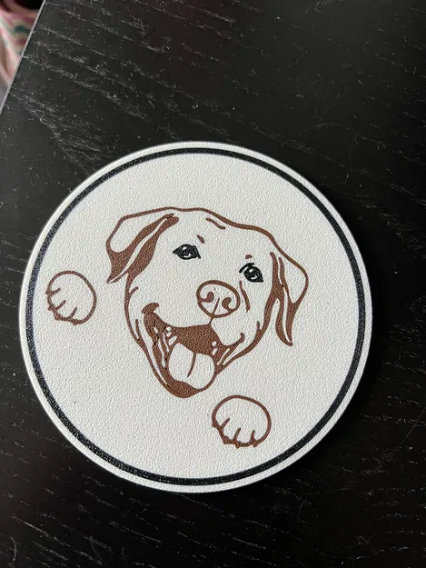 Khay Lót Ly Hình Chó Labrador - Image 1