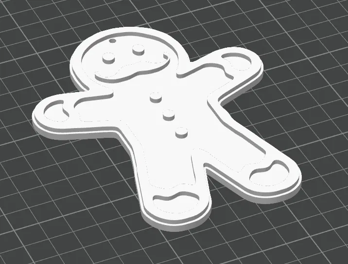 Móc Treo Cây Thông Hình Bánh Gừng Có Ria Mép - Image 2