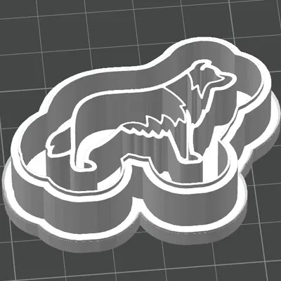 Khuôn Cắt Bánh Quy Hình Chó Border Collie