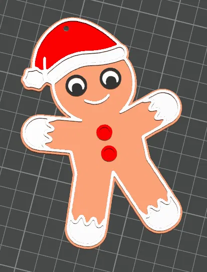 Bánh Gừng Đội Nón Trang Trí Cây Thông Noel - Image 1