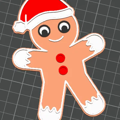 Bánh Gừng Đội Nón Trang Trí Cây Thông Noel