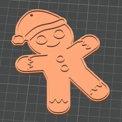 Bánh Gừng Đội Nón Trang Trí Cây Thông Noel