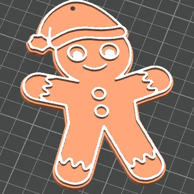 Bánh Gừng Đội Nón Trang Trí Cây Thông Noel